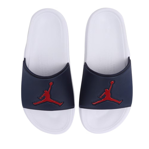 Nike Air Jordan Jumpman Slide Navy Red White Size 10 Mens Sandals FQ1598 402 NWT - Picture 1 of 11
